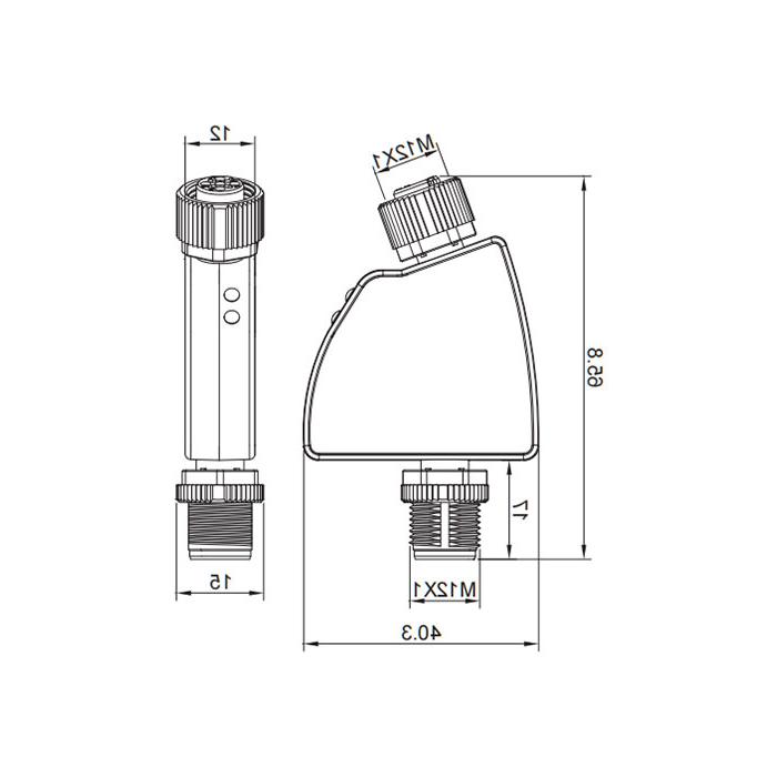 IO-Link Hub, 1 AI, 4...20ma电流模拟适配器，0AC021